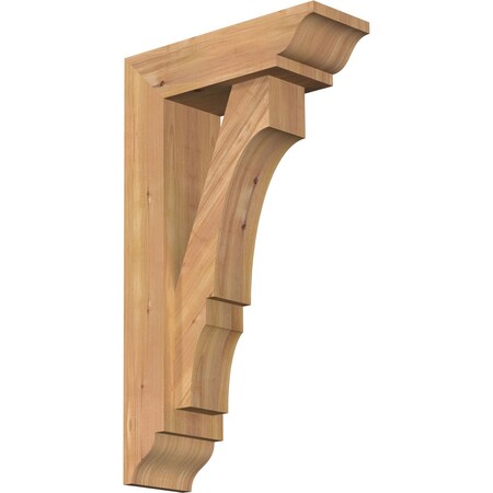 Balboa Traditional Smooth Bracket w/ Offset Brace, Western Red Cedar, 5 1/2"W x 16"D x 28"H